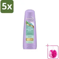 Andrélon 5 x – Conditioner – Volume Boost – 200 ml - Bulkverpakking - Volume boost haar - Douchemop - Kokos conditioner
