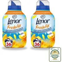 Lenor 2 x - Wasverzachter - Fresh Air Zonnestralen - Ultra Geconcentreerd - 36 Wasbeurten - Wasstrips - Wasverzachter - Wasverzachter Buitenfris - Zonnestralen - Geur - Geurverzachter
