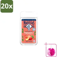 Le Petit Marseillais 20 x – Douchegel – Pêche Blanche & Nectarine Bio – 250 ml - Bulkverpakking - Douchegel - Douchemop - Biologische douchegel