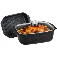 Edenberg Braadpan 6.5L met Grillpan Deksel - Geschikt voor Inductie & Oven