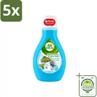 Air Wick 5 x – Luchtverfrisser – Actieve Wiek Fresh Water – 375 ml - Grootverpakking - Vaatwasstrips - Luchtverfrisser - Frisse Geur - Actieve Wiek - Watergeur - Geurneutralisatie