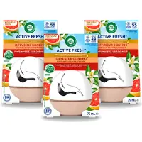 Air Wick 3 x Decosphere - Luchtverfrisser - Grapefruit & Oranjebloessem - 75g - Voordeelverpakking - 3 stuks