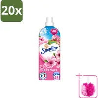 Soupline 20 x – Wasverzachter – Japanse Tuin – 950 ml - Bulkverpakking - Wasverzachter - Douchemop - Zachte wasgoed