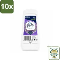 Glade 10 x - Gel - Tranquil Lavender & Aloë - 150 g - Wasstrips - Luchtverfrisser Gel - Lavendel Geur - Frisheid Thuis - Ontspanning Thuis - Geur Neutraliseren