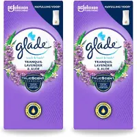 Glade 2 x – Touch & Fresh Navulling – Tranquil Lavender & Aloe – 10 ml - Voordeelverpakking - 2 stuks