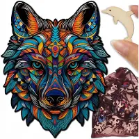 Memflow Houten Puzzel Wolf 62 Stukjes - Educatief en Decoratief