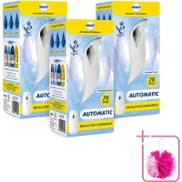 Airpure 3 x - Luchtverfrisser - Freshmatic - Automatische Luchtverfrisser - Continue Geurverspreiding - 1 Luchtverfrisser - Bulkverpakking - Automatische luchtverfrisser - Douchemop - Geur dispenser