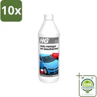 Hg 10 x - Autoreiniger & Beschermer - Houdt Langer Schoon - 50 tot 60 Wasbeurten - 1L - Grootverpakking - Vaatwasstrips - Autoreiniger - Autobeschermer - Waxcomponenten - Auto Was - Auto Glans