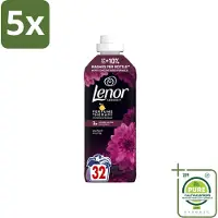 Lenor 5 x – Wasverzachter – Lotus Flower & Diamond Figs – 32 Wasbeurten – 675 ml - Grootverpakking - Vaatwasstrips - Wasverzachter - Wasmachine - Geur - Wasbeurt - Kleding Verzachten