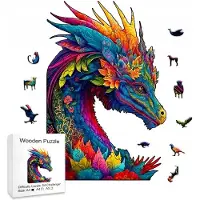 Unicorn Houten Puzzel Draak 180 Stukjes A3 - Leuk voor Jong en Oud