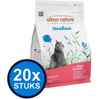 Almo Nature 20x Functional - Kattenvoer Droogvoer - Gesteriliseerd - Zalm - 400g