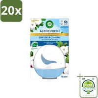Air Wick 20 x – Luchtverfrisser – Deco Sphere Katoen – 75 ml - Grootverpakking - Vaatwasstrips - Luchtverfrisser - Katoen Geur - Frisse Geur - Geur Neutraliseren - Geur In Badkamer