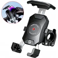 Universal Merkloze Fiets Telefoonhouder - Sterk & Veilig voor 4-7 inch Schermen