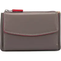 Mywalit Portemonnee RFID-bescherming Leder 14 cm grijs