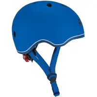 Globber Kinderhelm - Go Up - Blauw - Verstelbaar 45-51cm - Met verlichting - Sterke Polycarbonaat Buitenschaal