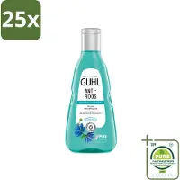Guhl 25 x - Shampoo - Anti-Roos - 250 ml - Grootverpakking - Vaatwasstrips - Anti-roos Shampoo - Roosvrije Hoofdhuid - Hoofdhuid Verzorging - Roos Bestrijden - Zink Shampoo