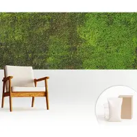 Wallfluent Fotobehang - Groente Vliesbehang - 250x104 cm - Groene Loper Muurschildering - Gang behang Texturen - Fotobehang Vlies - Gang behang