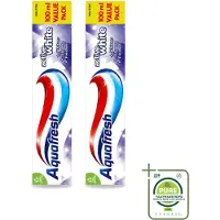 Aquafresh 2 x - Tandpasta - Whitening - Stralend Witte Tanden - 100 ml - Grootverpakking - Vaatwasstrips - Tandpasta - Witte Tanden - Stralende Tanden - Tanden Reinigen - Tandplak Verwijderen