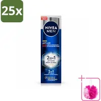 Nivea 25 x MEN - Anti-Age 2in1 Power - Hydraterende Crème Gezicht SPF 30 - 50 ml - Bulkverpakking - Anti-ouderdom - Douchemop - Hydratatie