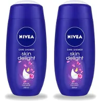 Nivea 2 x - Douchegel - Skin Delight Delicate Rose - 250 ml - Voordeelverpakking - 2 stuks