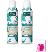 Kneipp 2 x - Douche schuim - Goodbye Stress - Watermunt & Rozemarijn - 200 ml - Bulkverpakking - Douche foam - Douchemop - Stress verlichten