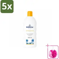 Melkmeisje 5 x – Bad & Douchecrème – Zonnebloem – 2000 ml - Bulkverpakking - Bad en douche crème - Douchemop - Zonnebloem en melk