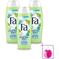 Fa 3 x – Douchegel – Yoghurt Aloe Vera – 250 ml - Bulkverpakking - Douchegel yoghurt aloë vera - Douchemop - Huid verzorging