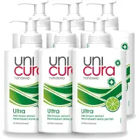 Unicura 6 x - Vloeibare Zeep Ultra - Verzorgend - 250 ml Pomp - Voordeelverpakking - 6 stuks