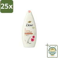Dove 25 x – Badcrème – Soothing Almond Oil & Hibiscus – 720 ml - Wasstrips - Douchegel - Huidverzorging - Kalmerend - Schuim - Amandelolie