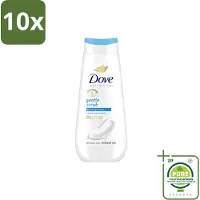 Dove 10 x – Douchegel – Advanced Care Gentle Scrub – 225 ml - Grootverpakking - Vaatwasstrips - Douchegel - Exfoliatie - Huidverzorging - Zachte Douchegel - Schuim