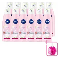 Nivea 12 x - Gezichtstonic - Essentials Verzachtende Tonic - Voor droge & gevoelige huid - Met Amandelolie & Hydramine - 200 ml - Bulkverpakking - Gezichtstonic - Douchemop - Droge huid