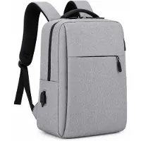 VHV - Laptophoes 15 - Waterbestendige laptoprugzak - Grijs - Laptop hoes - Laptoptas dames - Laptoptas heren - Laptop rugzak - op reis