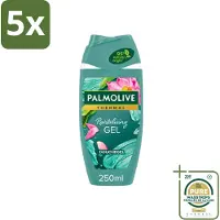 Palmolive 5 x - Thermal - Douchegel - Algen & Lotusbloem - Revitalising Gel - 250 ml - Wasstrips - Douchegel - Algenextract - Lotusbloem - Revitaliserende Douchegel - Hydraterende Douchegel