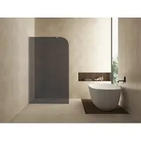 Wiesbaden Inloopdouche curvea 120x200 cm 8 mm nano rookglas