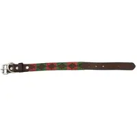 Lexhis 2.5 Cm Leather Navajo Hondenhalsband