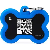 My Family Hushtag Plus Qr Code Bone Naamplaatje Voor Huisdieren