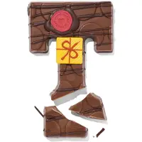 HEMA Handgedecoreerde Chocoladeletter Melk T 180g