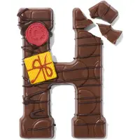HEMA Handgedecoreerde Chocoladeletter Melk H 180g