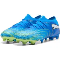 Puma FUTURE 9 ULTIMATE Low FG uniseks voetbalschoenen, Blauw/Wit, Maat 39