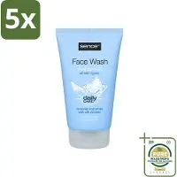 Sence 5 x - Alle Huidtypes - Face Wash - Verfrissend - 150 ml - Wasstrips - Face Wash - Huid Reinigen - Huid Verzorgen - Huid Verfrissen - Zijdeproteïne