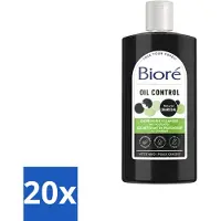 Bioré 20 x – Houtskool Reinigingsgel – Gezichtsreiniger – 200 ml - Voordeelverpakking - 20 stuks