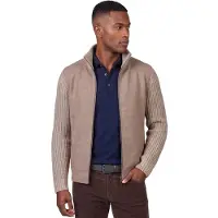 Baileys vest beige effen gebreid normale fit