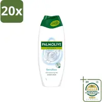 Palmolive 20 x Naturals - Douchegel - Sensitive - Voor Gevoelige Huid - 500 ml - Wasstrips - Douchegel - Gevoelige Huid - Melkproteïnen - Zachte Reiniging - Dermatologisch Getest