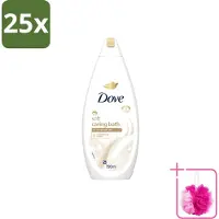 Dove 25 x – Badcrème – Soft – 720 ml - Bulkverpakking - Douchegel - Douchemop - Zachte reiniging