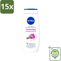 Nivea 15 x - Douche Cashmere Moments - Beschermend - 250 ml - Grootverpakking - Vaatwasstrips - Douchegel Cashmere - Beschermende Douchegel - Gezonde Huid - Hydraterende Douchegel - Cashmere Geur