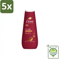 Dove 5 x – Douchegel – Pro Age Body Wash – 400 ml - Grootverpakking - Vaatwasstrips - Douchegel Voor Rijpere Huid - Huidverzorging - Hydraterende Crème - Huidbarrière - Sulfaatvrije Douchegel