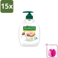 Palmolive 15 x – Handzeep – Amandel Melk – 300 ml - Bulkverpakking - Handzeep - Douchemop - Handen reinigen
