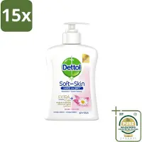Dettol 15 x - Handzeep - Antibacterieel - Hydraterend - Kamille - 250 ml - Wasstrips - Handzeep - Antibacterieel - Hydraterend - Kamille - Handhygiëne