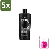 Axe 5 x – Douchegel – Black – 700 ml - Bulkverpakking - Douchegel - Douchemop - Douchegel mannen