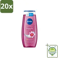 Nivea 20 x – Douchegel – Waterlily & Oil – 250 ml - Grootverpakking - Vaatwasstrips - Douchegel - Waterlelie - Huidverzorging - Mild Reinigen - Huidcomfort